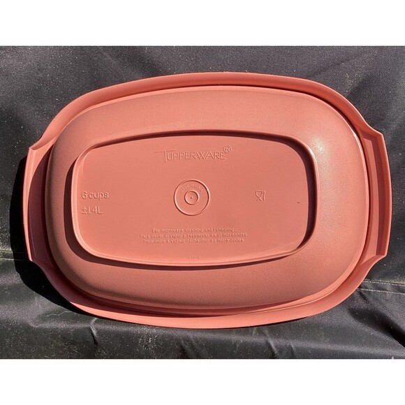 Tupperware Vintage Micro Steamer Microwave 6 Cups Mauve Pink - Picture 5 of 12